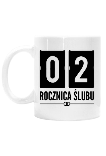 2 rocznica ślubu - bawełniane gody - kubek na 2 rocznice slubu