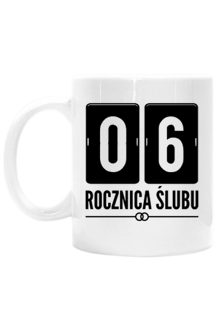 6 rocznica ślubu - cukrowe gody - kubek na 6 rocznice slubu