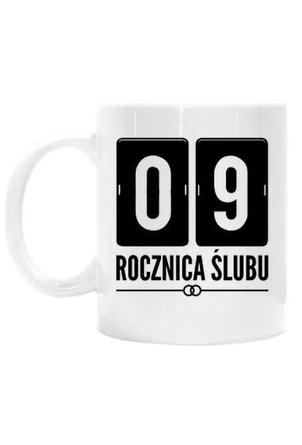 9 rocznica ślubu - gliniane gody - kubek na 9 rocznice slubu