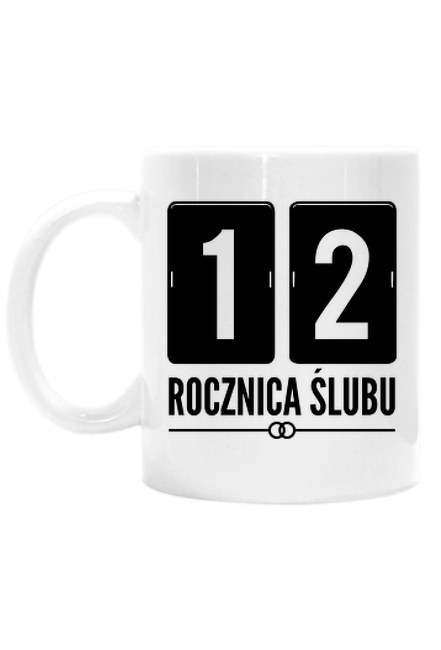 12 rocznica ślubu - jedwabne gody - kubek na 12 rocznice slubu