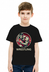 Koszulka dziecięca - WRESTLING - duży wzór 002