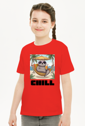 koszulka dzieci leniwiec CHILL