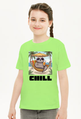 koszulka dzieci leniwiec CHILL