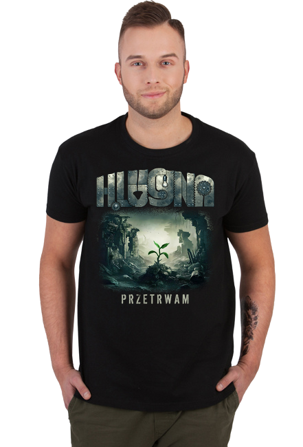 T-Shirt Czarny • H.Lucyna, Przetrwam