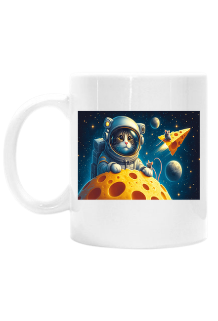 Kubek "Kot astronauta"