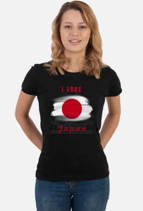 I love Japan - koszulka damska dla fanki Japonii