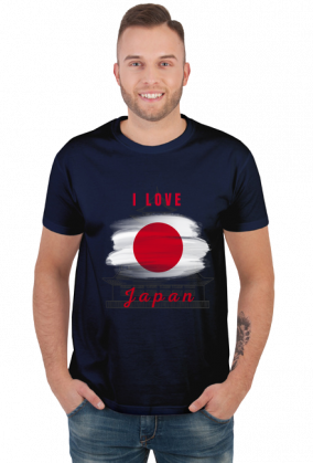 I love Japan - koszulka męska dla fana Japonii