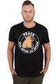 Męski t-shirt * Peace was never an option | Kapibara - lepiej uszanuj zwierza :)