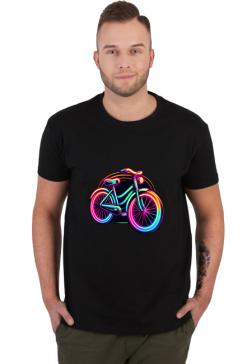 Koszulka "Neonowa Rowerowa Retro" – Powrót do Lat 80.