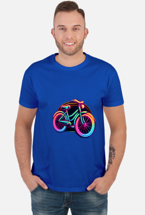 Koszulka "Neonowa Rowerowa Retro" – Powrót do Lat 80.