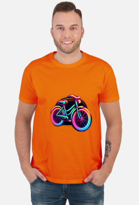 Koszulka "Neonowa Rowerowa Retro" – Powrót do Lat 80.