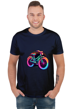 Koszulka "Neonowa Rowerowa Retro" – Powrót do Lat 80.