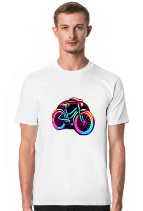 Koszulka "Neonowa Rowerowa Retro" – Powrót do Lat 80.