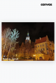 Plakat poziomy A2 canvas Olesnica zamek noca