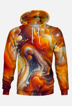 Bluza z kapturem - AbstractOrange