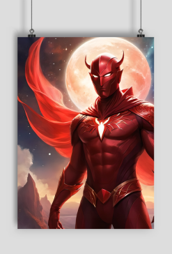 Plakat pionowy A1 Fantasy Czerwony Diabel 1
