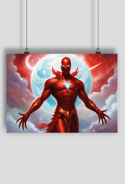 Plakat poziomy A1 Fantasy Czerwony Ksiaze 1