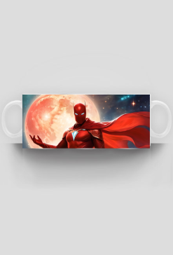 Kolorowy kubek Fantasy Czerwony Batman 1