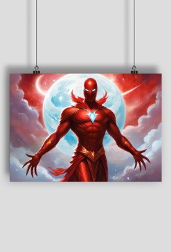 Plakat poziomy A2 Fantasy Czerwony Ksiaze 1