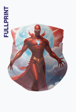 Komin chusta na szyje full print Fantasy Czerwony Ksiaze 1