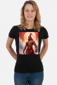 Damska koszulka T-Shirt z nadrukiem Fantasy Czerwony Indianin 1