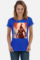 Damska koszulka T-Shirt z nadrukiem Fantasy Czerwony Indianin 1