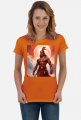 Damska koszulka T-Shirt z nadrukiem Fantasy Czerwony Indianin 1