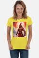 Damska koszulka T-Shirt z nadrukiem Fantasy Czerwony Indianin 1