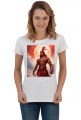 Damska koszulka T-Shirt z nadrukiem Fantasy Czerwony Indianin 1