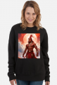 Bluza ze sciagaczem z nadrukiem Fantasy Czerwony Indianin 1