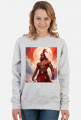 Bluza ze sciagaczem z nadrukiem Fantasy Czerwony Indianin 1