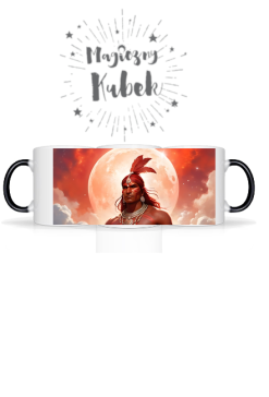 Magiczny kubek Fantasy Czerwony Indianin 1