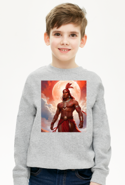 Bluza dziecieca Fantasy Czerwony Indianin 1