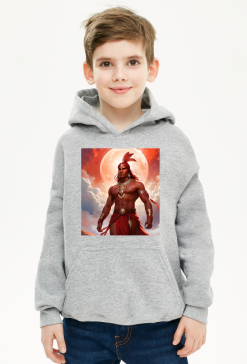 Bluza dziecieca z kapturem Fantasy Czerwony Indianin 1