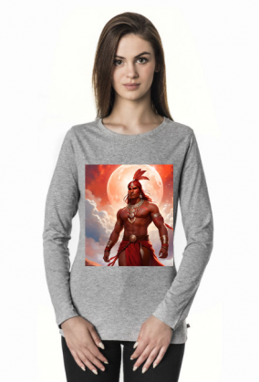 Bluzka voyage z dlugim rekawem Fantasy Czerwony Indianin 1