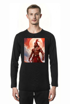 Bluza voyage z nadrukiem Fantasy Czerwony Indianin 1