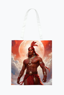 Ekologiczna torba na zakupy full print Fantasy Czerwony Indianin 1