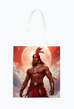 Ekologiczna torba na zakupy full print Fantasy Czerwony Indianin 1