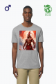 Ekologiczna koszulka T-Shirt z nadrukiem Fantasy Czerwony Indianin 1
