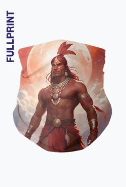 Chusta na szyje komin full print Fantasy Czerwony Indianin 1