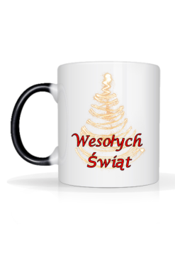Kubek zmieniający kolor Wesołych Świat - 2S