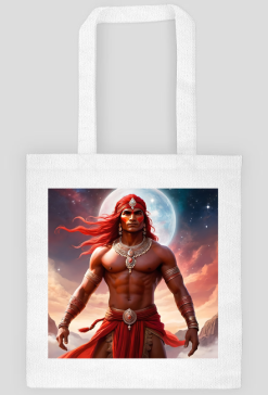 Ekologiczna torba na zakupy Fantasy Czerwony Indianin 2
