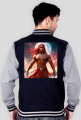 Bluza college nadruk na plecach Fantasy Czerwony Indianin 2