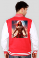 Bluza college nadruk na plecach Fantasy Czerwony Indianin 2