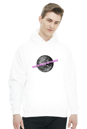 Bluza męska biała The world is yours