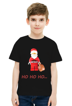 Koszulka chłopięca Ho Ho Ho Święta Mikołaj
