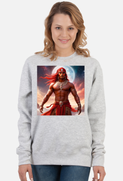 Damska bluza z nadrukiem Fantasy Czerwony Indianin 2