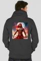 Bluza z kapturem z nadrukiem Fantasy Czerwony Indianin 2