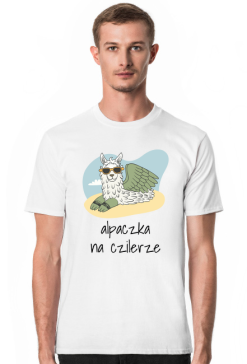 alpaczka na czilerze - t-shirt men