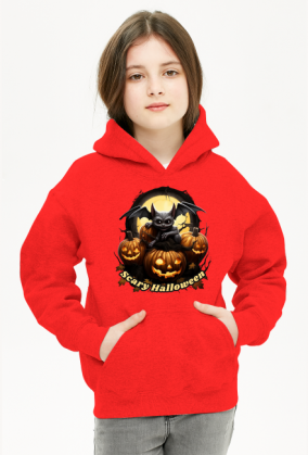 Bluza dziecięca z kapturem Unisex Scary Halloween